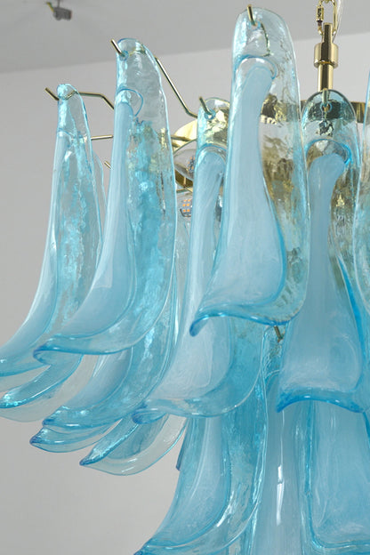 Azurea Petal Glass Chandelier |Glass detail | Samu  Lamp