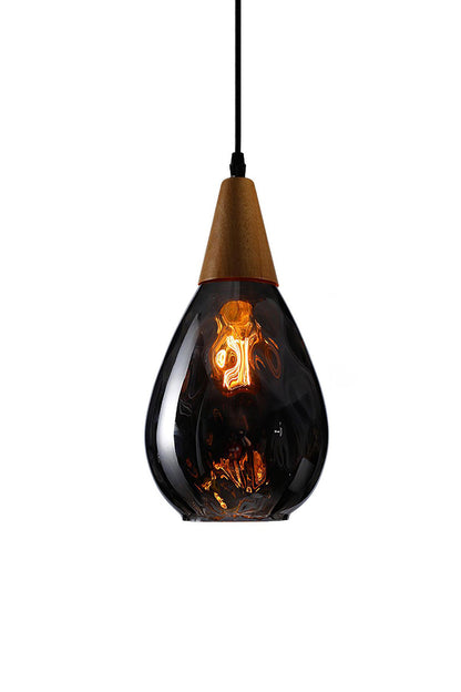 Besnier Rippled Glass Pendant Light - view 19 | vexalamps