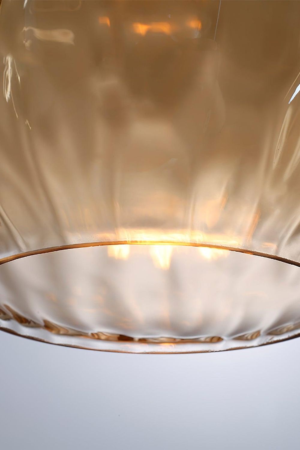 Besnier Rippled Glass Pendant Light - view 9 | vexalamps