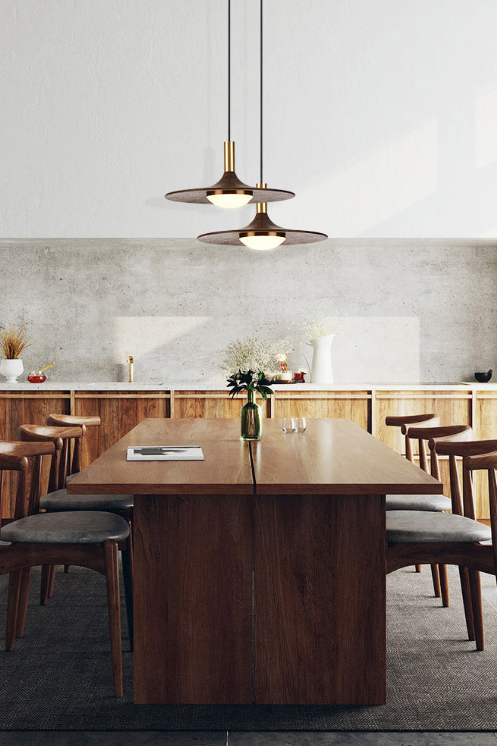 Black Walnut Pendant Lamp - vexalamps