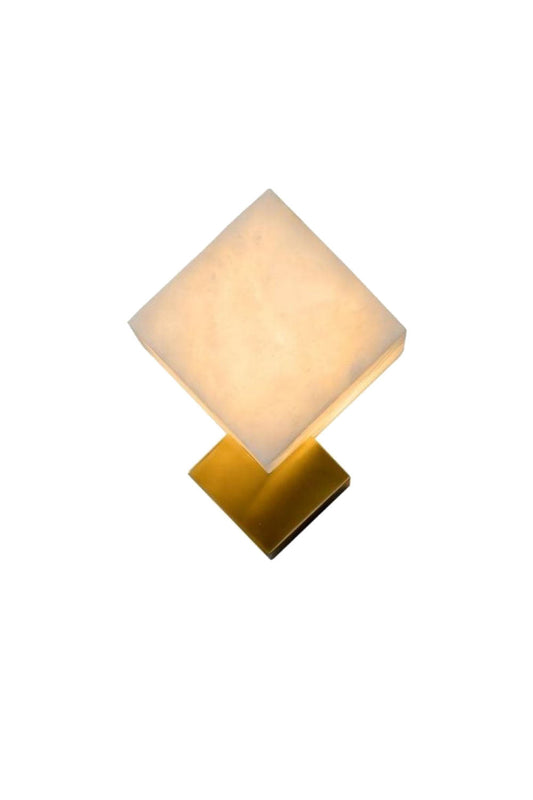 Block Alabaster Wall Sconce | vexalamps