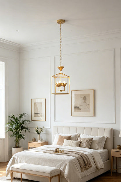 Bloom Cage Pendant Pendant Light for Bedroom | Samu  Lamp