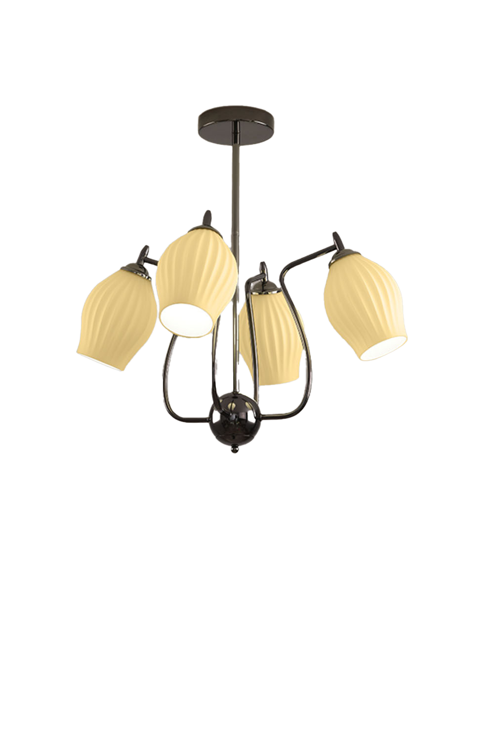 Blooming Petal  Glass Chandelier - view 9 | vexalamps