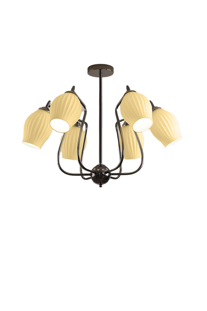 Blooming Petal  Glass Chandelier - view 11 | vexalamps