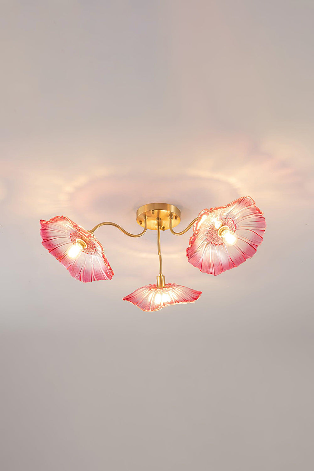 Blossom Petal Glass Ceiling Lamp - view 15 | vexalamps