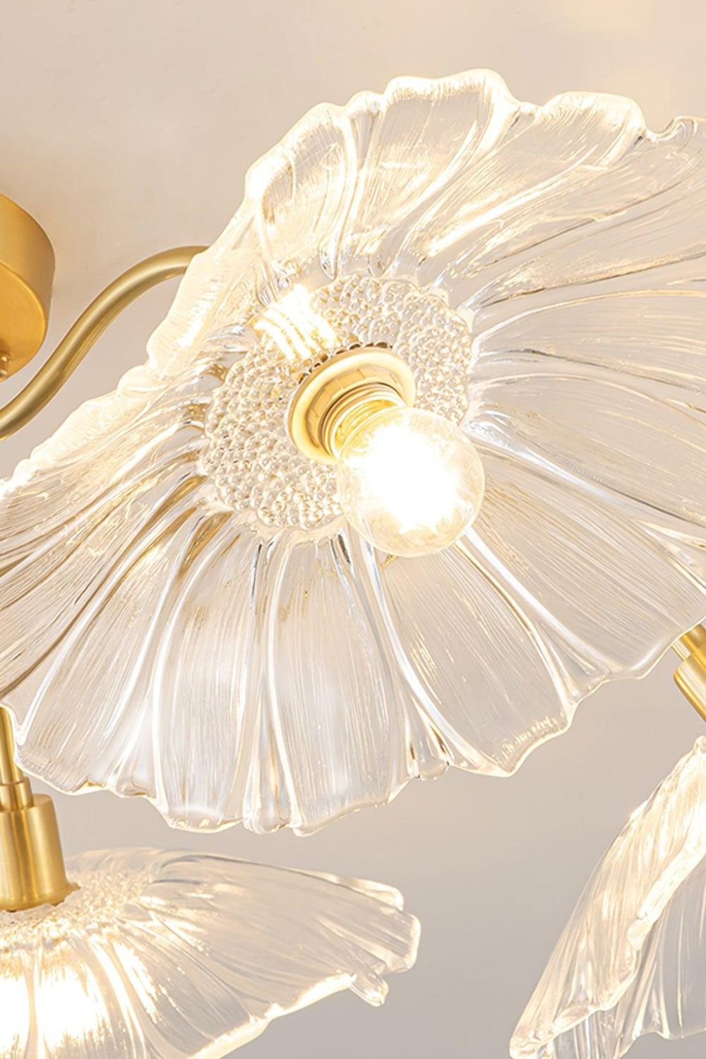 Blossom Petal Glass Ceiling Lamp - view 12 | vexalamps