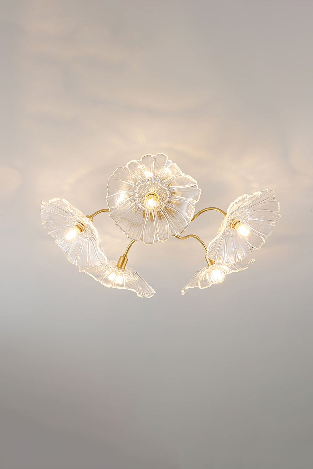Blossom Petal Glass Ceiling Lamp - view 17 | vexalamps