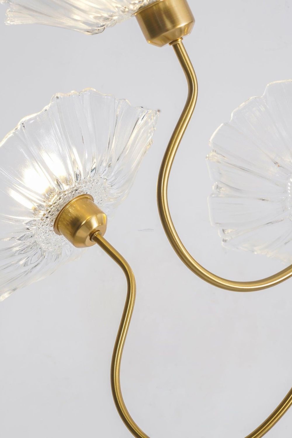 Blossom Petal Glass Chandelier - view 12 | vexalamps