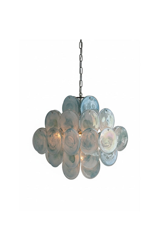Blue Art Disk Chandelier | vexalamps