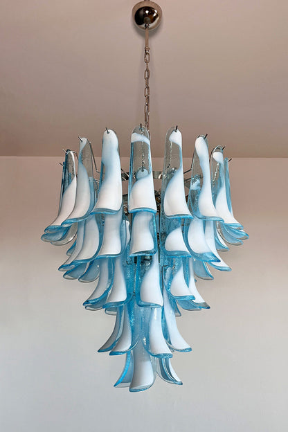 Blue Art Petal Chandelier - view 8 | vexalamps