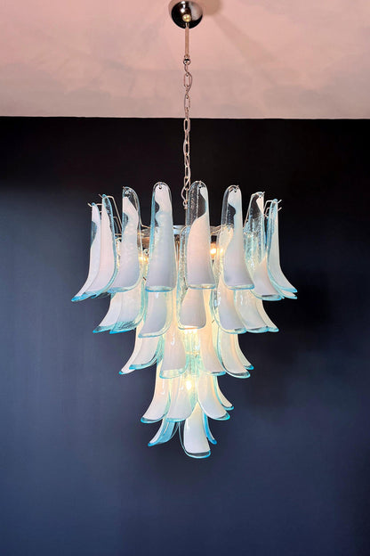 Blue Art Petal Chandelier - view 11 | vexalamps