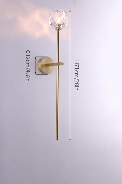 Boule De Cristal Grand Single Sconce - vexalamps