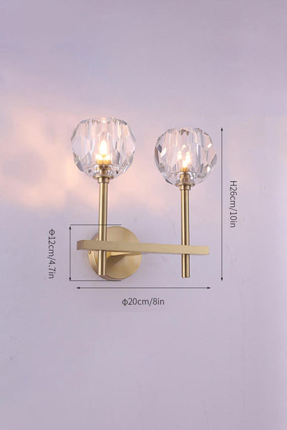 Boule De Cristal Grand Single Sconce - vexalamps