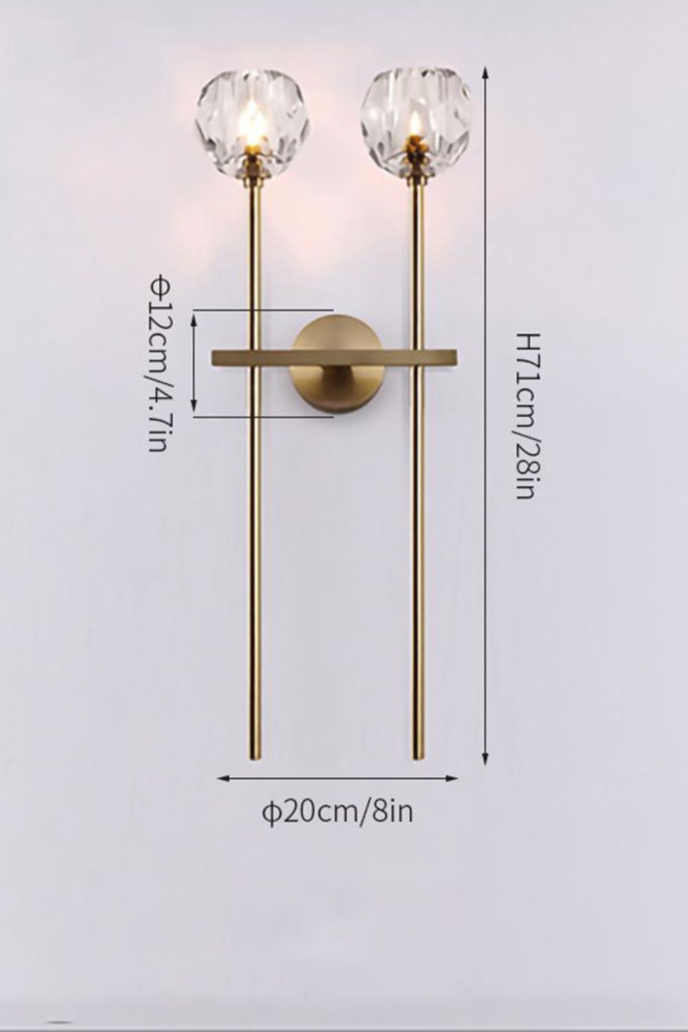 Boule De Cristal Grand Single Sconce - vexalamps