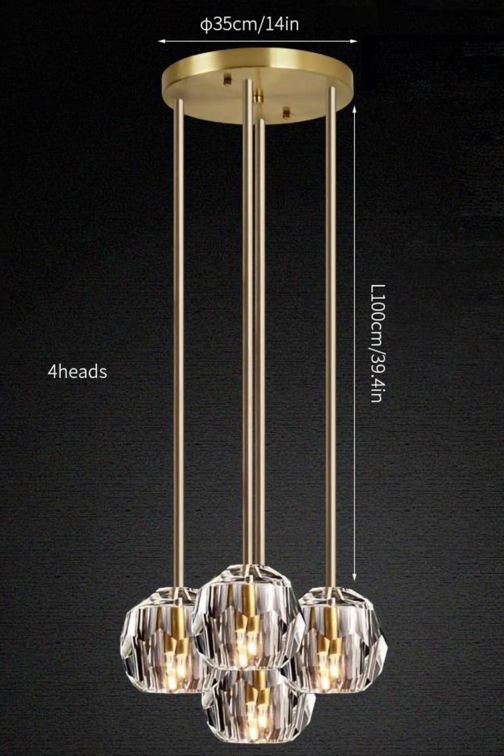 Boule De Cristal Round Cluster Chandelier - vexalamps