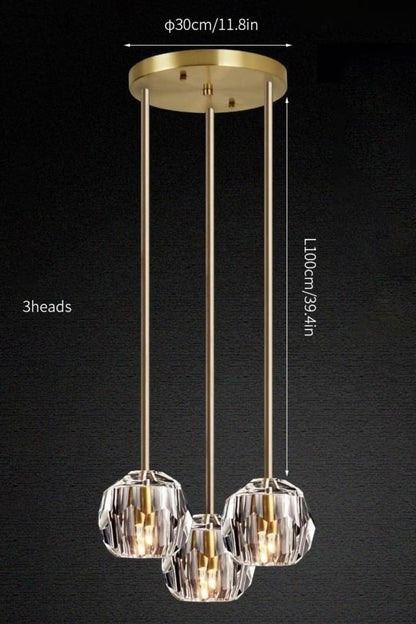 Boule De Cristal Round Cluster Chandelier - vexalamps