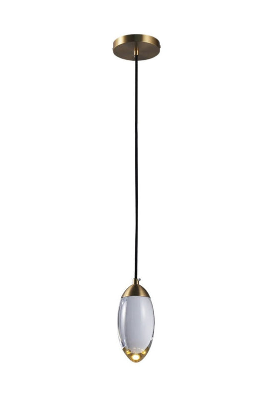 Brass Crystal Pendant Lamp - vexalamps