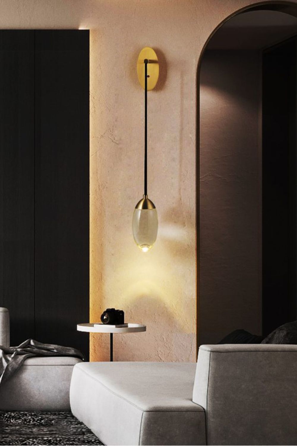 Brass crystal Wall lamp - vexalamps
