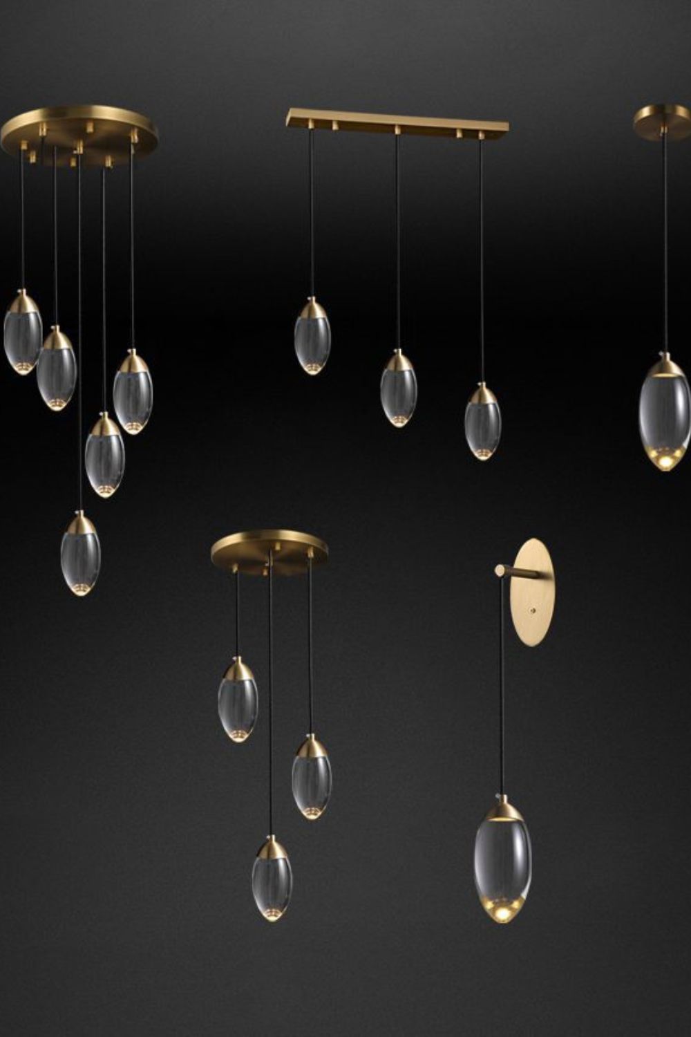 Brass crystal Wall lamp - vexalamps