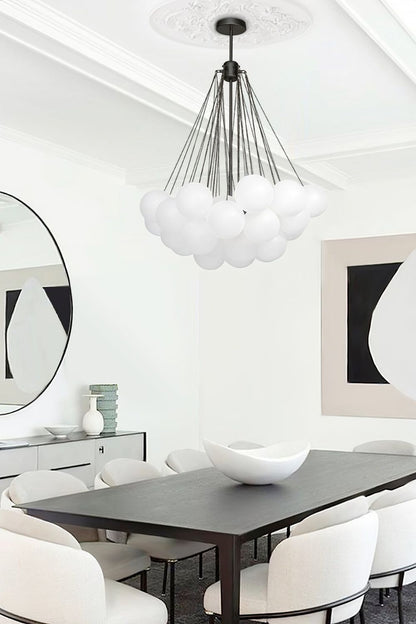Bubble Glass Chandelier - view 27 | vexalamps