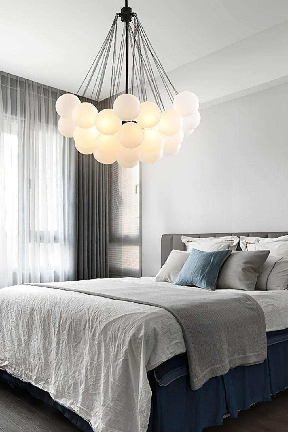 Bubble Glass Chandelier - view 32 | vexalamps