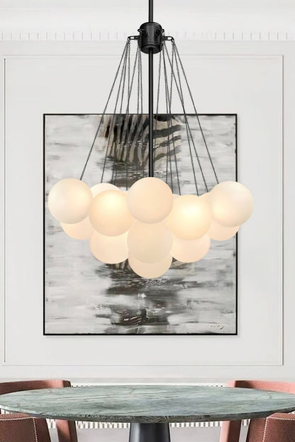 Bubble Glass Chandelier - view 36 | vexalamps