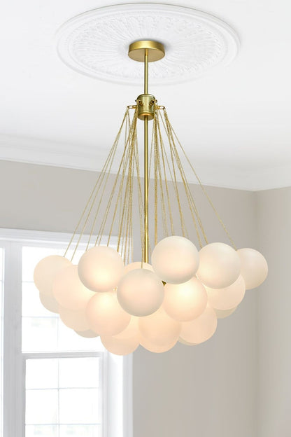 Bubble Glass Chandelier - view 37 | vexalamps
