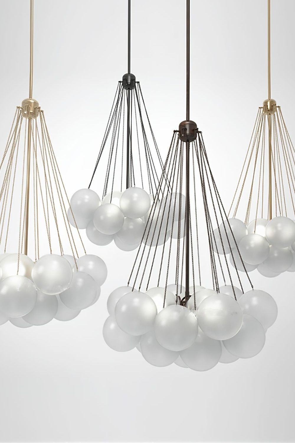 Bubble Glass Chandelier - view 40 | vexalamps