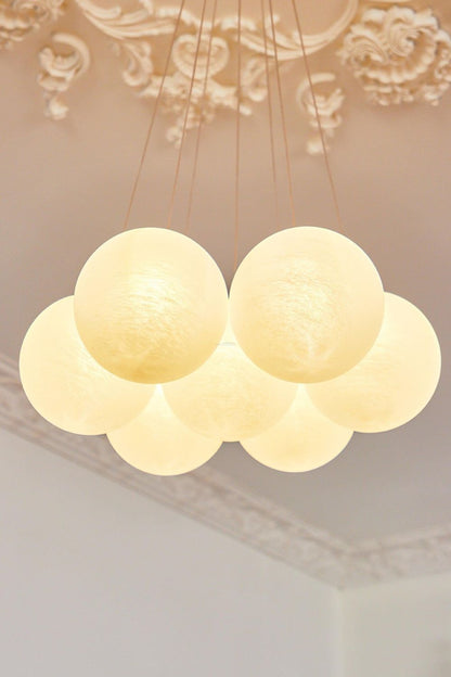 Bubble Glass Cluster Chandelier - view 8 | vexalamps