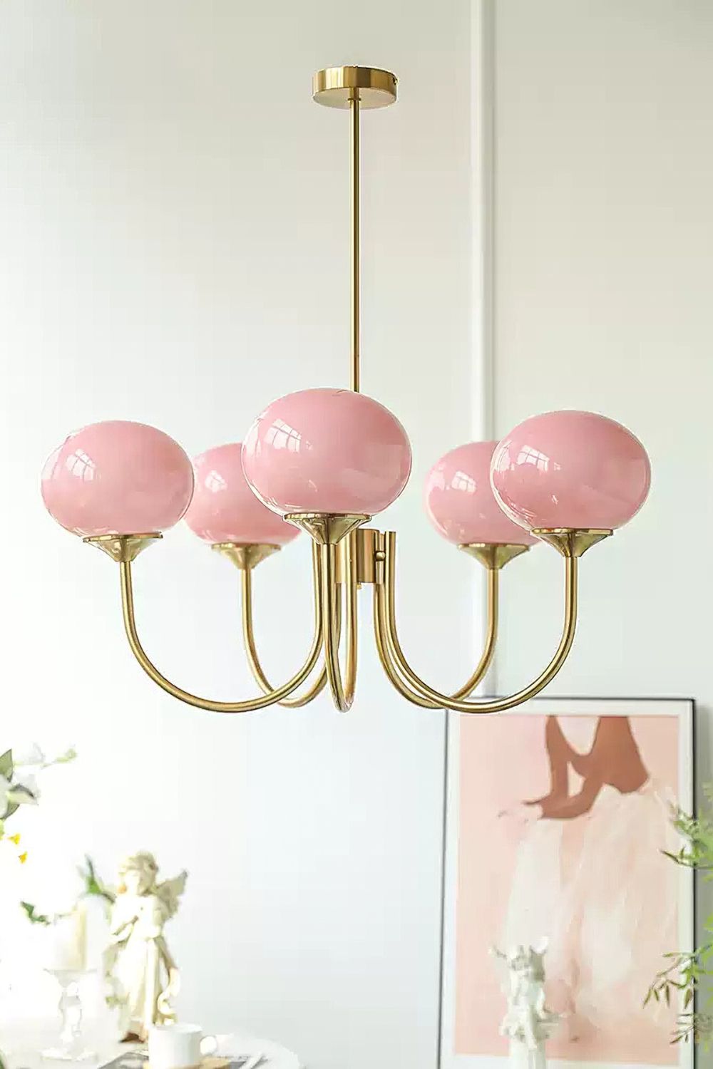 Bubble Glass Marshmallow Chandelier - view 27 | vexalamps