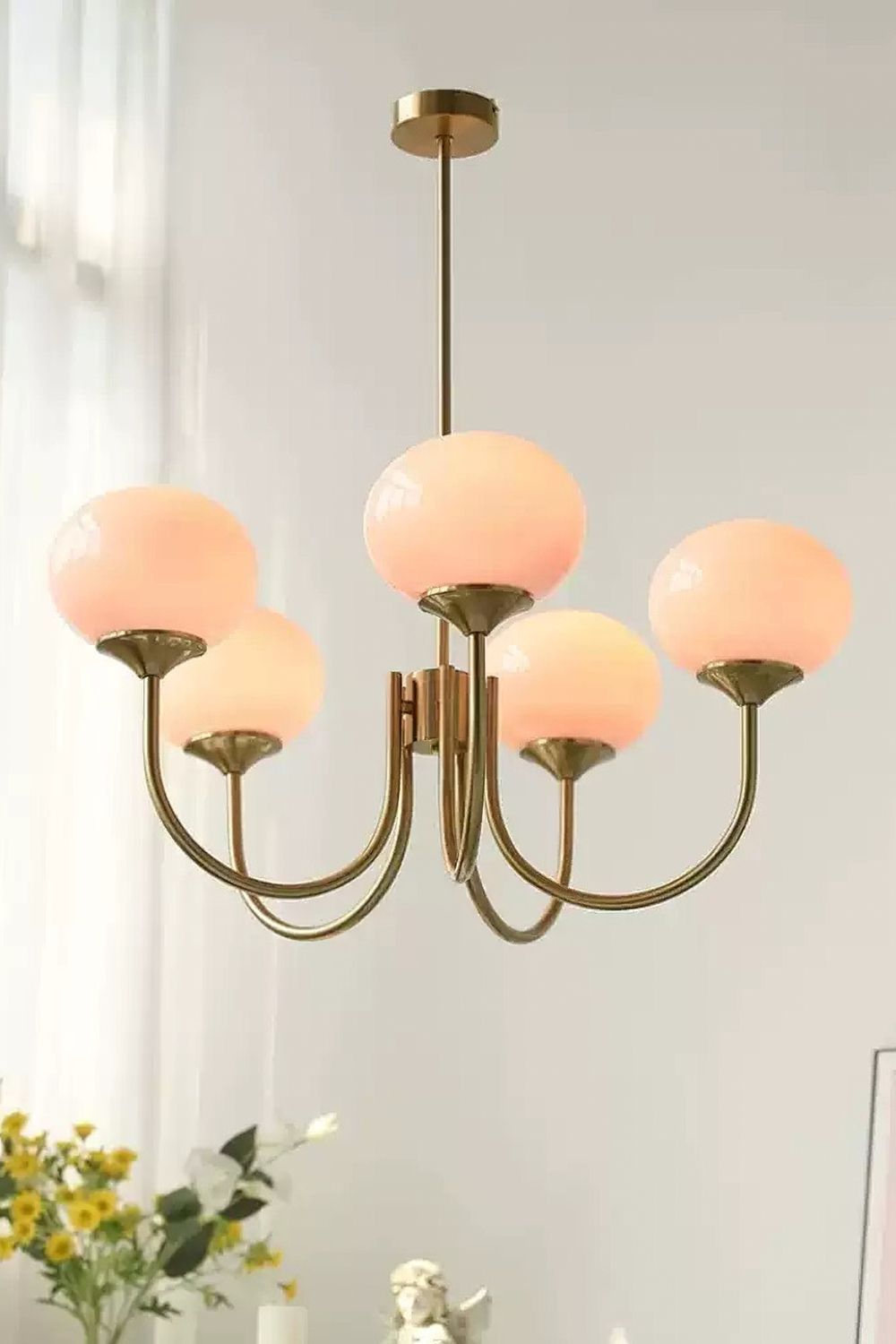 Bubble Glass Marshmallow Chandelier - view 40 | vexalamps