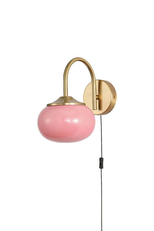 Bubble Glass Marshmallow Sconce Plug Version | vexalamps