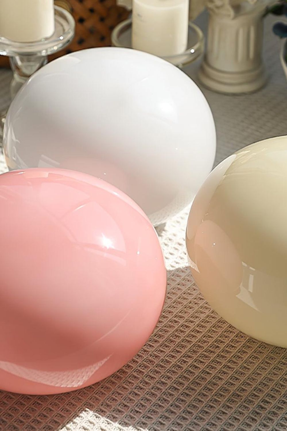 Bubble Glass Marshmallow Table Lamp - view 5 | vexalamps