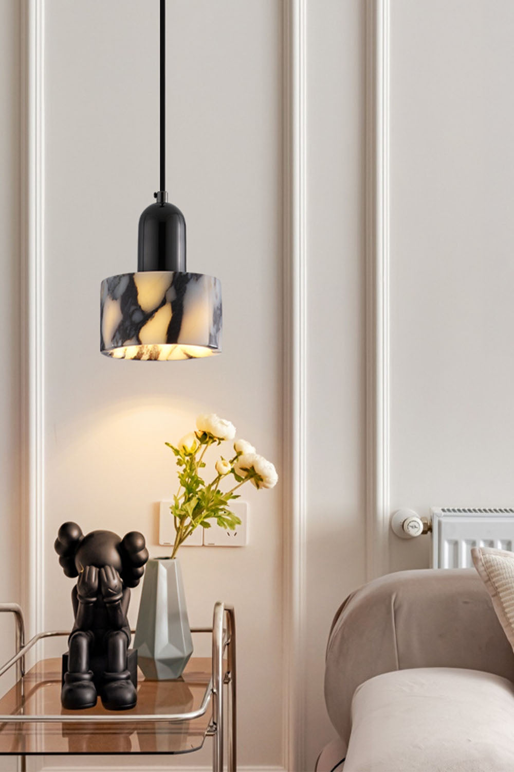 Bulgari Luxury Stone Pendant Light - view 4 | vexalamps
