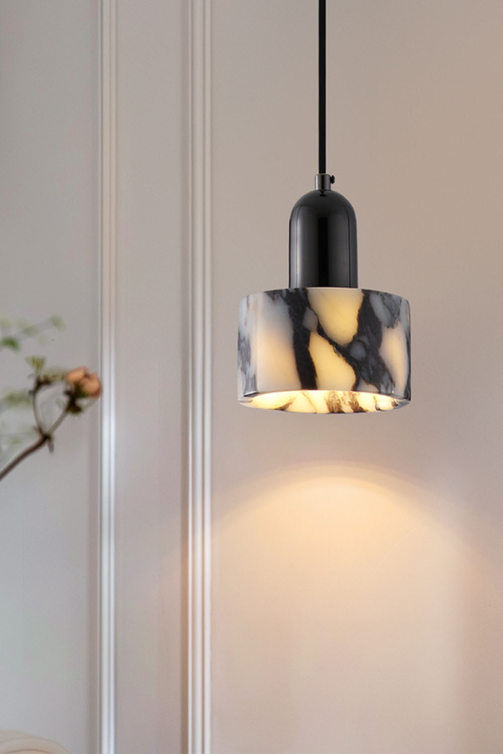 Bulgari Luxury Stone Pendant Light - view 5 | vexalamps