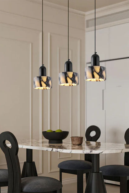 Bulgari Luxury Stone Pendant Light - view 3 | vexalamps
