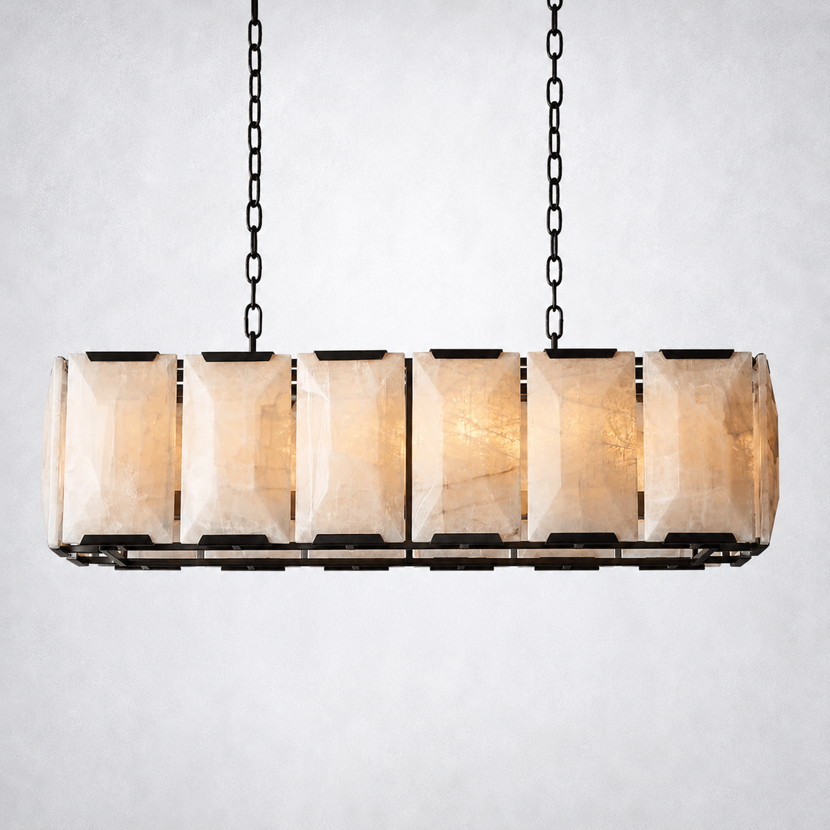 Ellington Alabaster Rectangular Chandelier 42’’ - Chandelier