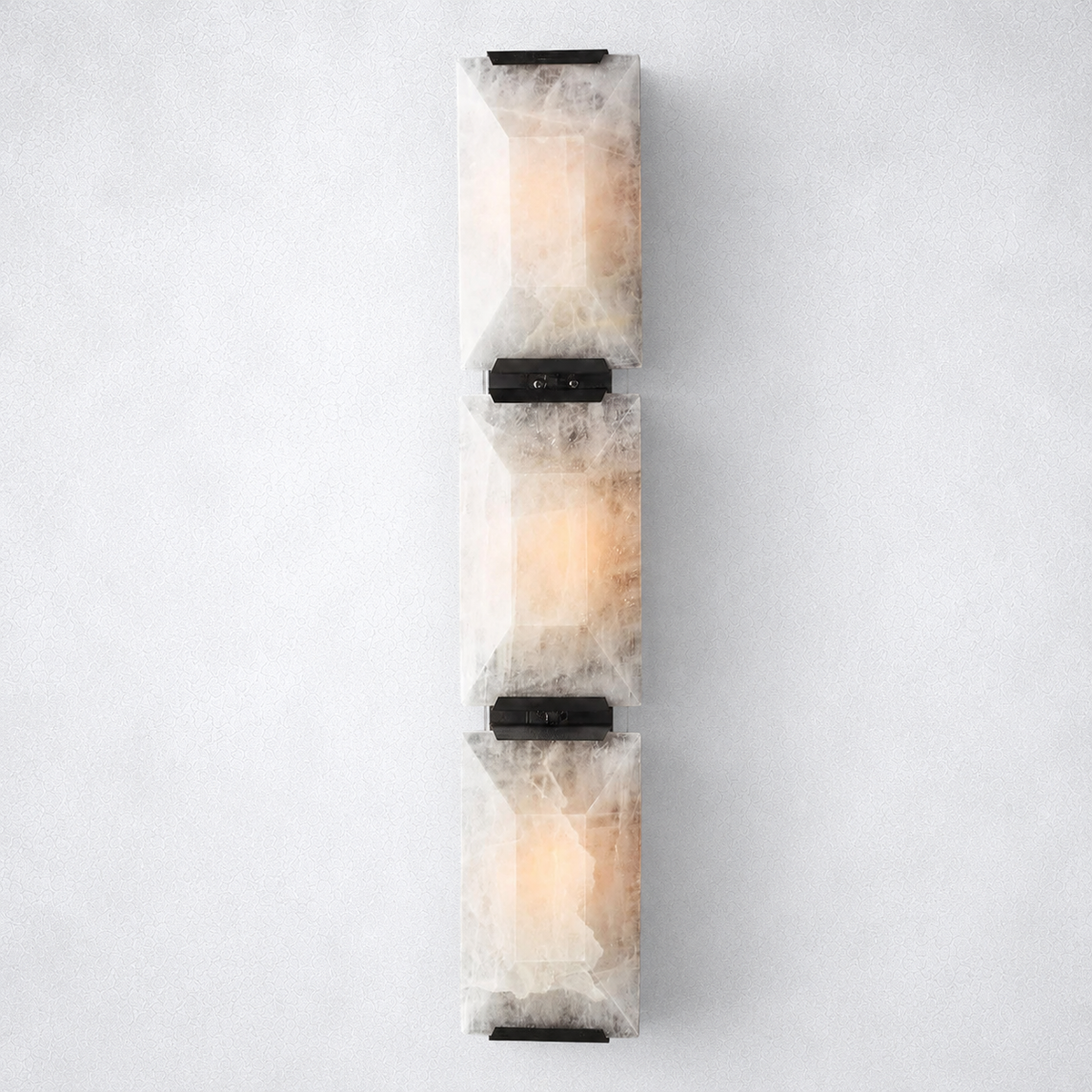 Ellington Alabaster Triple Sconce - Wall Sconce