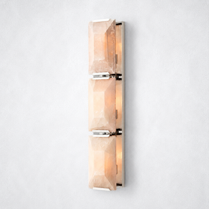 Ellington Alabaster Triple Sconce - Polished Nickel - Wall Sconce