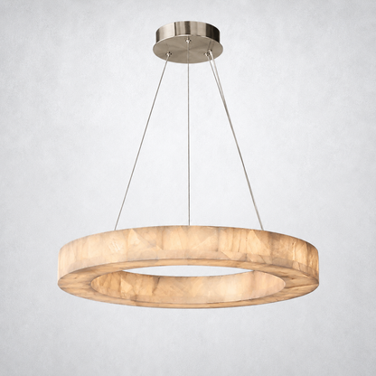 Marquise Round Chandelier 31’’ - Satin Nickel - Chandelier