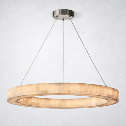 Marquise Round Chandelier 40’’ - Satin Nickel - Chandelier