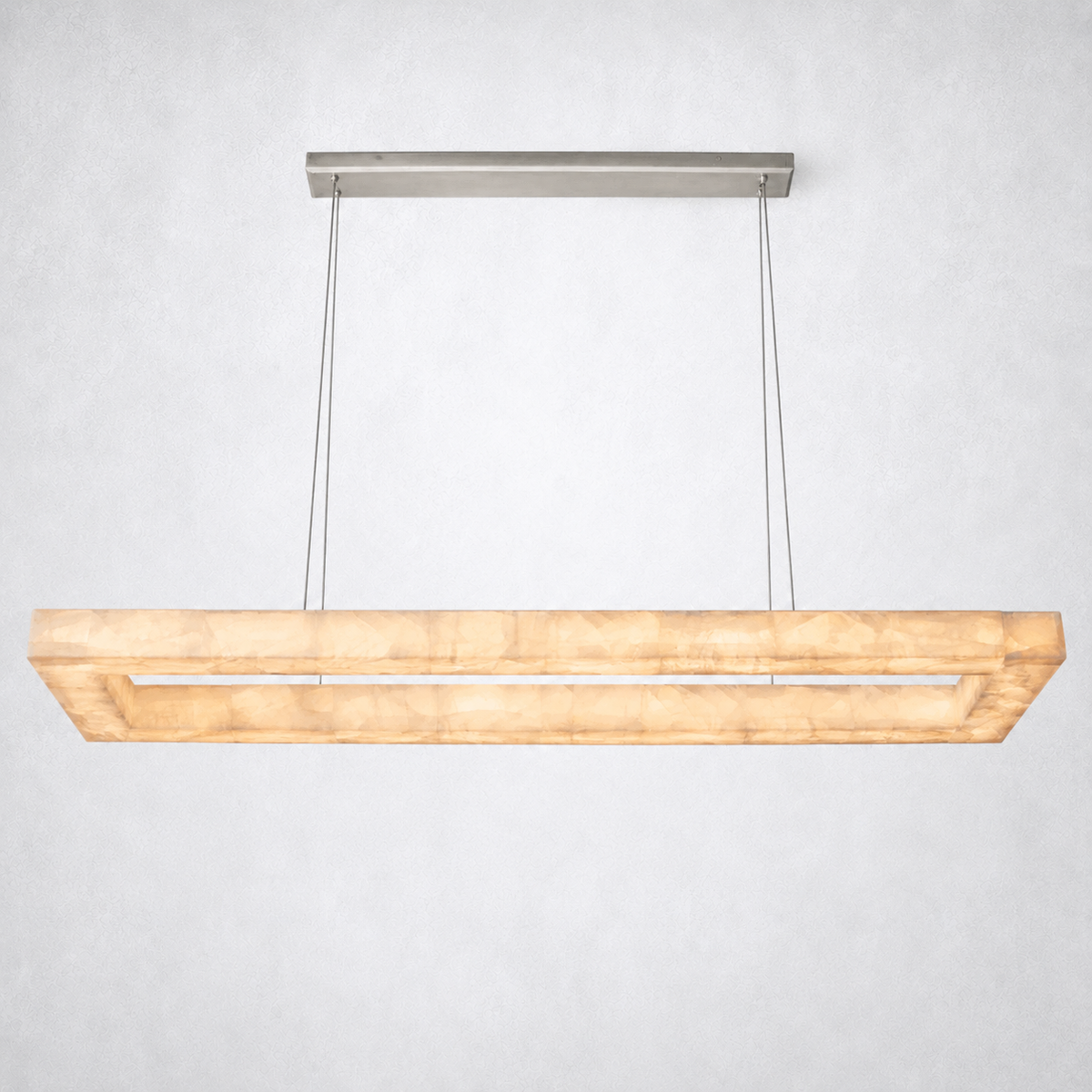 Marquise Rectangular Chandelier 54’’ - Satin Nickel - Chandelier