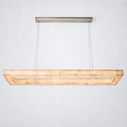 Marquise Rectangular Chandelier 72’’ - Satin Nickel - Chandelier