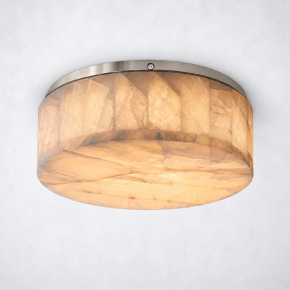 Marquise Round Flushmount 6’’10’’14’’ - Satin Nickel / 14’’D - Flushmount