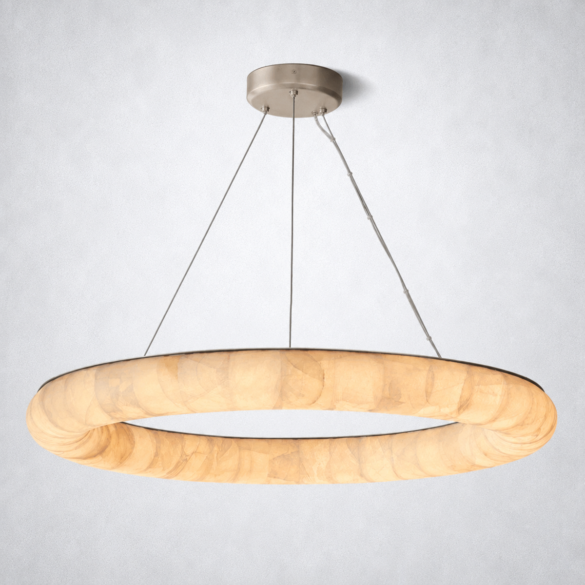 Marquise Lisa Round Chandelier 41″ - Satin Nickel - Chandelier