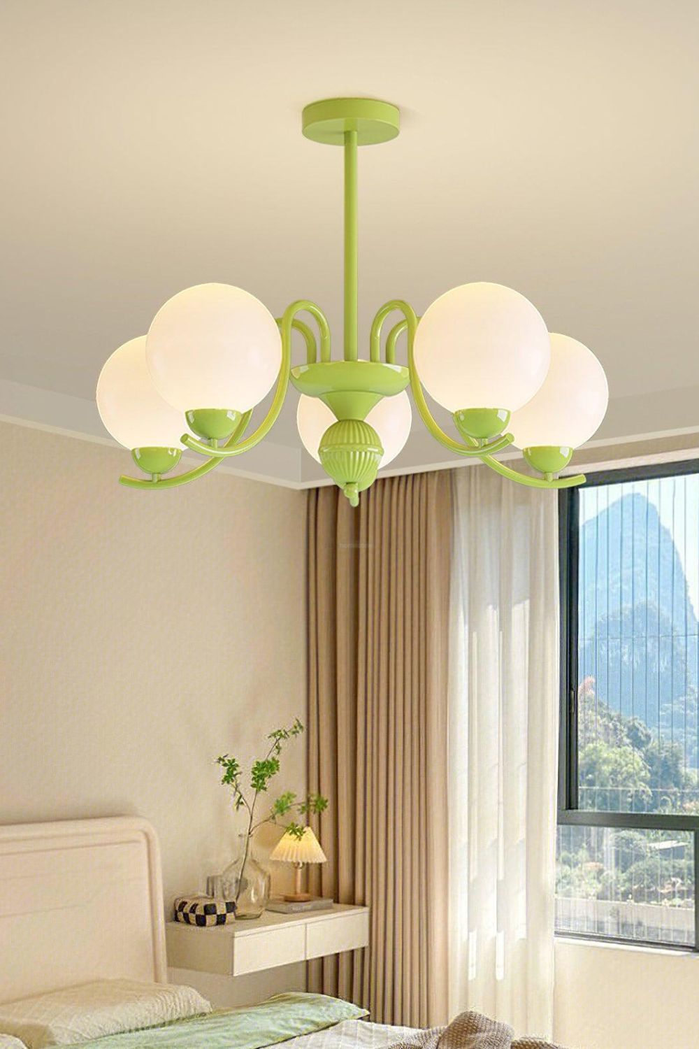 Citrus Globe Chandelier - view 2 | vexalamps
