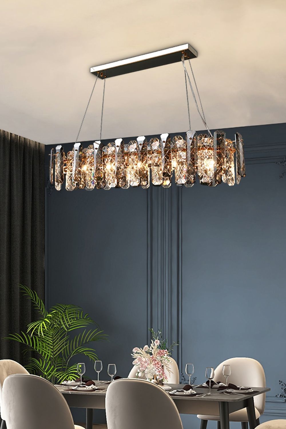 Clear Crystal Drum Pendant Lamp - vexalamps