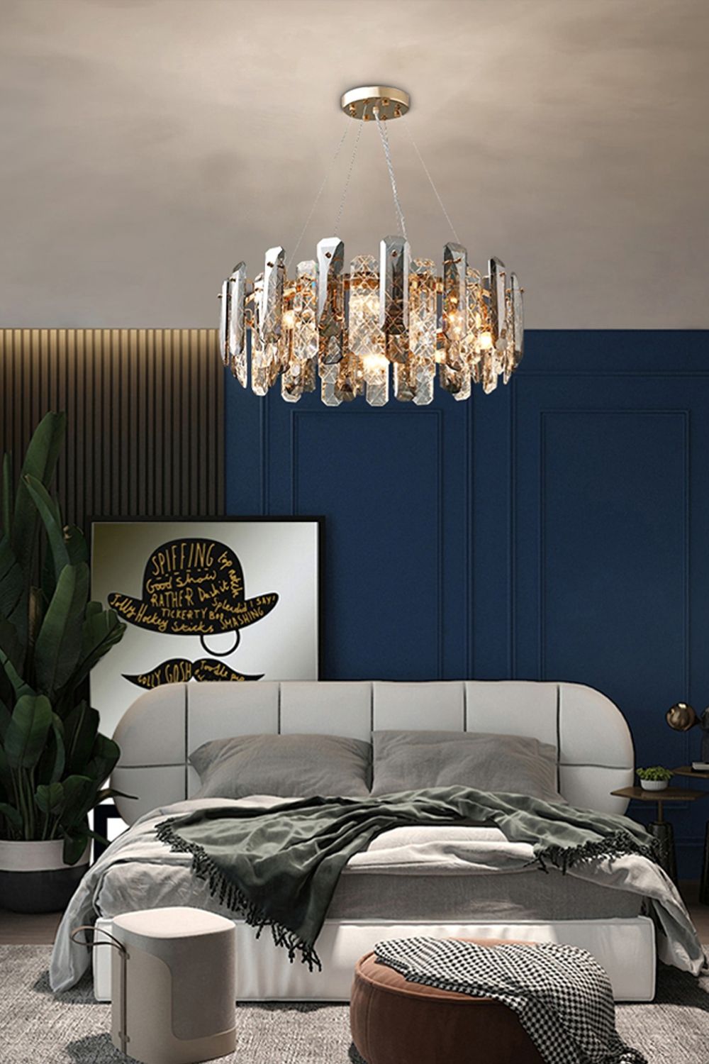 Clear Crystal Drum Pendant Lamp - vexalamps