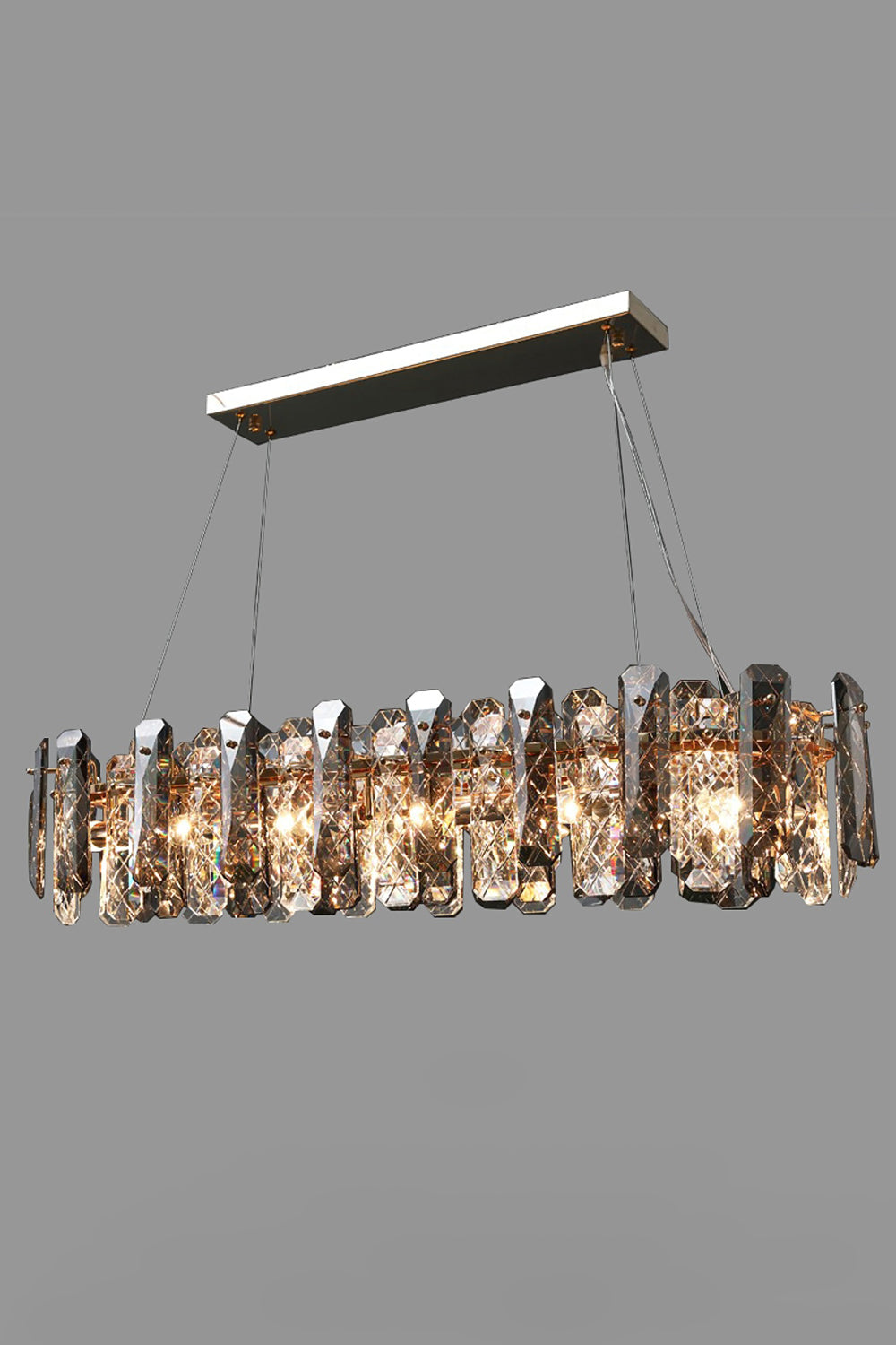 Clear Crystal Drum Pendant Lamp - vexalamps