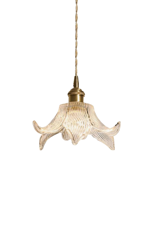 Clear Petal Glass Pendant Lamp | vexalamps